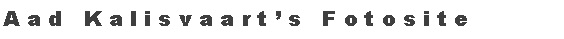 Tekstvak: A a d   K a l i s v a a r t   s   F o t o s i t e